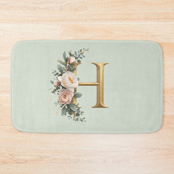 Item preview, Floral Gold Letter H Monogram – Coquette Christian Wall Art, Elegant Blush Rose Initial Print, Faith-Inspired Feminine Gift designed and sold by AmenAlways.