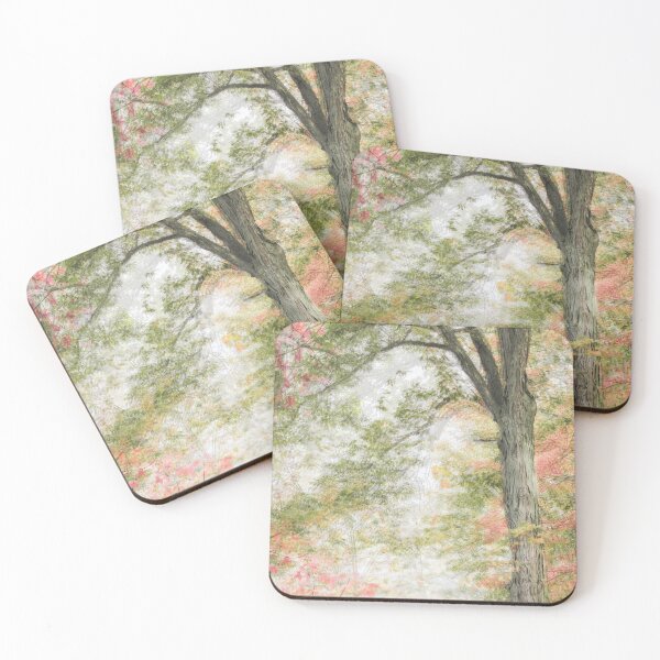 Item preview, Blush Pink and Green Trees designed and sold by Brooke T Ryan Photographic Art.