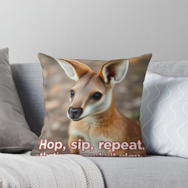 Item preview, Kangaroo//Hop, sip, repeat — that’s my workout plan designed and sold by SSMC DREAM DESIGN.