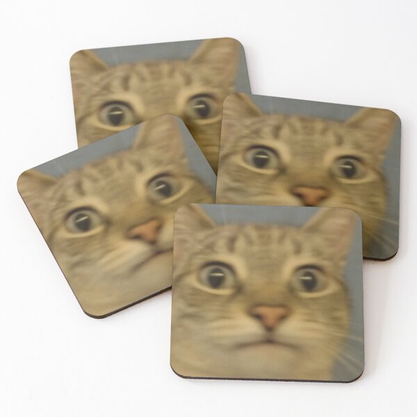 Item preview, Funny Awkward Cat Face Meme Blurry Photo Humor designed and sold by LuveeTuffCo.