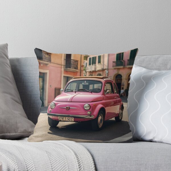 Item preview, Pink Romance, Classic Fiat 500 on the Charming Italian Avenue designed and sold by BlareBlare.