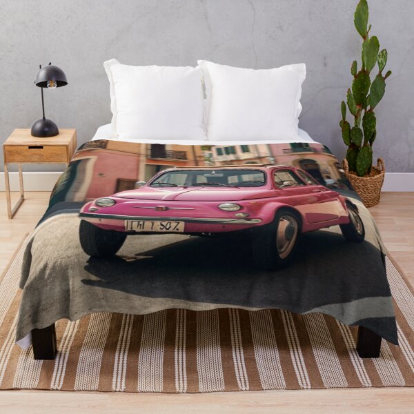 Item preview, Pink Romance, Classic Fiat 500 on the Charming Italian Avenue designed and sold by BlareBlare.