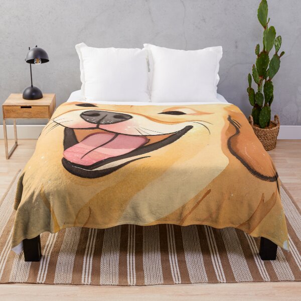 Item preview, Perro Golden Retriever en acuarela designed and sold by TheresaNicole.