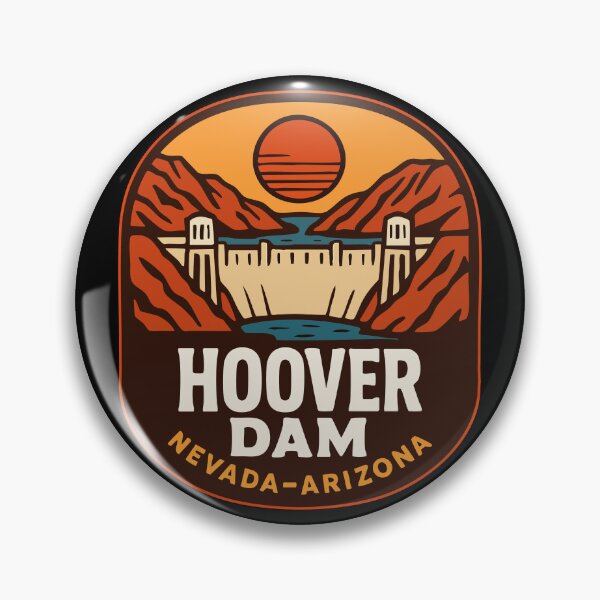 Item preview, Hoover Dam Nevada Arizona Travel Retro designed and sold by TomFrontierArt.