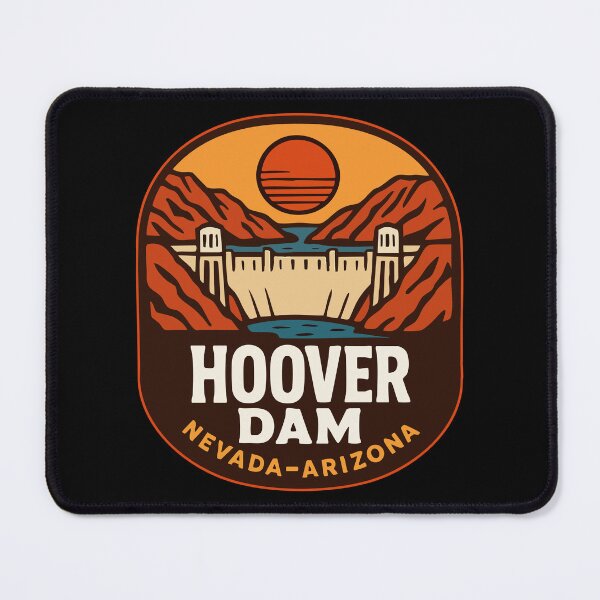 Item preview, Hoover Dam Nevada Arizona Travel Retro designed and sold by TomFrontierArt.