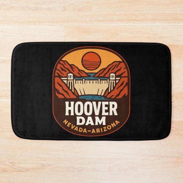 Item preview, Hoover Dam Nevada Arizona Travel Retro designed and sold by TomFrontierArt.