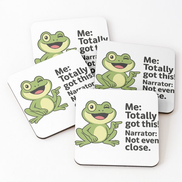 Item preview, Funny Frog "Totally Got This" Narrator Quote Sarcastic Humor designed and sold by haitrieuic96.