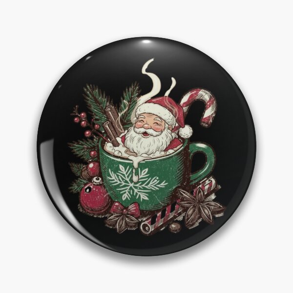 Item preview, Hot Cocoa Santa – Vintage Christmas designed and sold by dudelinart.