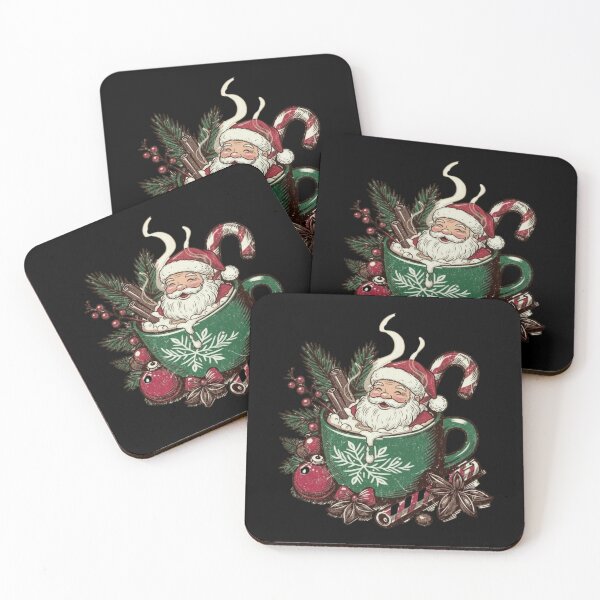 Item preview, Hot Cocoa Santa – Vintage Christmas designed and sold by dudelinart.