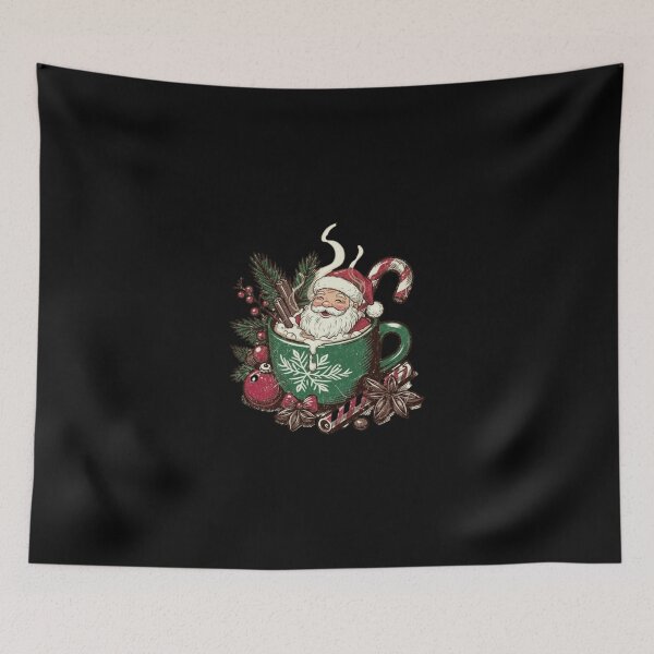 Item preview, Hot Cocoa Santa – Vintage Christmas designed and sold by dudelinart.
