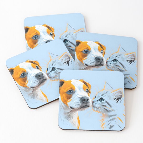 Item preview,  Playful Puppy And Curious Kitten    designed and sold by NEXTLEVEL318.