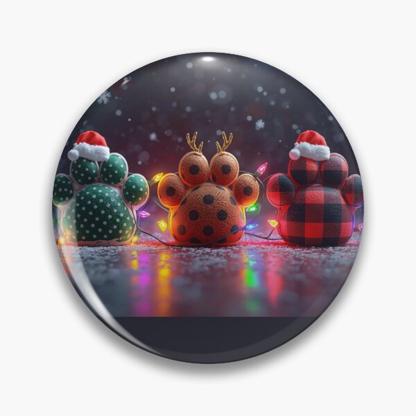 Item preview, “Festive Paw Print Christmas Decorations for Pet Lovers” designed and sold by AG Clothing Shop.