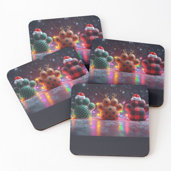 Item preview, “Festive Paw Print Christmas Decorations for Pet Lovers” designed and sold by AG Clothing Shop.