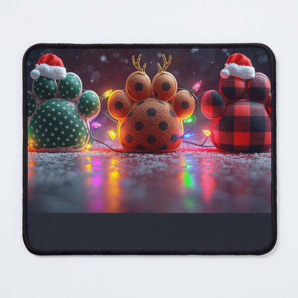 Item preview, “Festive Paw Print Christmas Decorations for Pet Lovers” designed and sold by AG Clothing Shop.