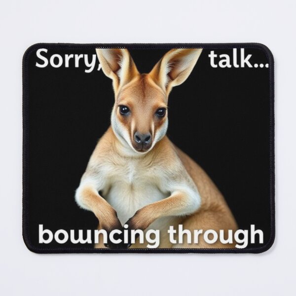 Item preview, Kangaroo//Sorry, can’t talk — busy bouncing through responsibilities designed and sold by SSMC DREAM DESIGN.