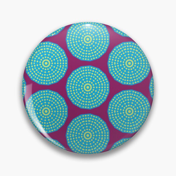 Item preview, Hypnotic Turquoise Yellow Carousel on Purple Background designed and sold by airydesign.