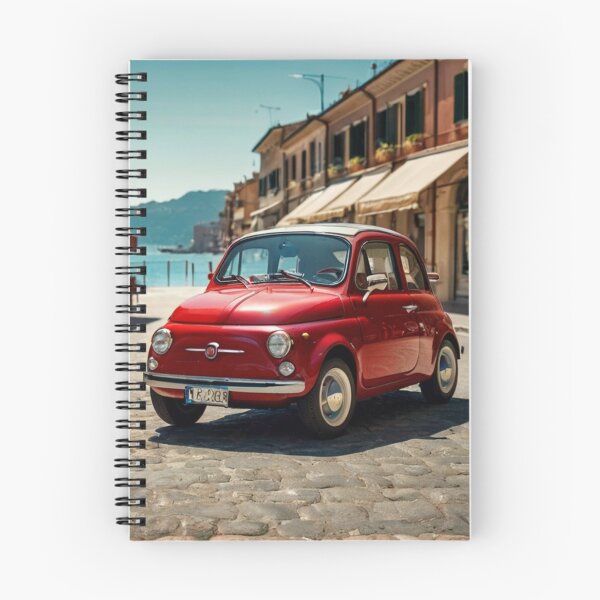 Item preview, Red Passion, Retro Fiat 500 Along the Coastal Italian Road designed and sold by BlareBlare.