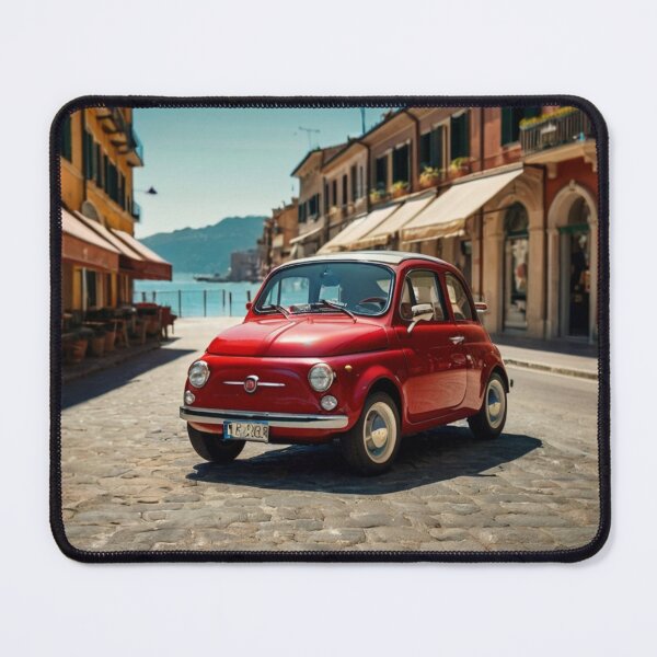 Item preview, Red Passion, Retro Fiat 500 Along the Coastal Italian Road designed and sold by BlareBlare.