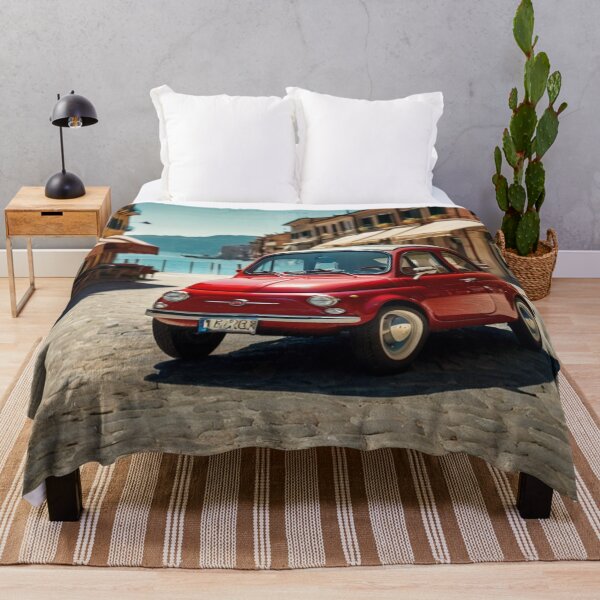 Item preview, Red Passion, Retro Fiat 500 Along the Coastal Italian Road designed and sold by BlareBlare.