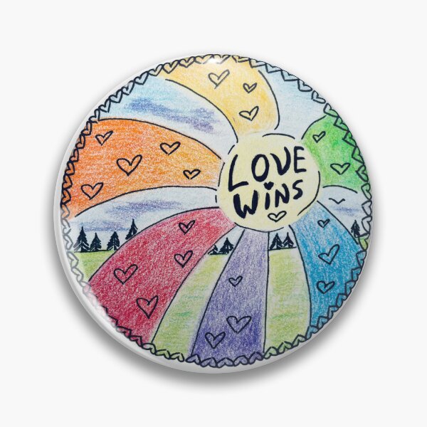 Item preview, Original Drawing “Love Wins” - LGBTQIA Pride Art designed and sold by JamesDArting.
