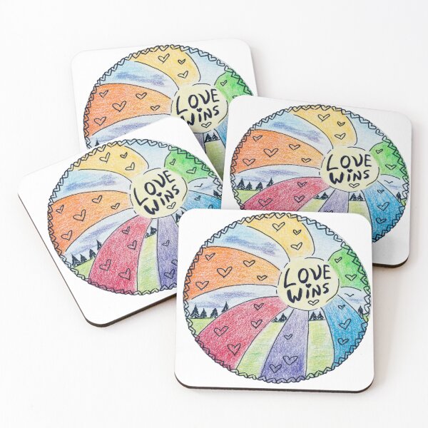 Item preview, Original Drawing “Love Wins” - LGBTQIA Pride Art designed and sold by JamesDArting.