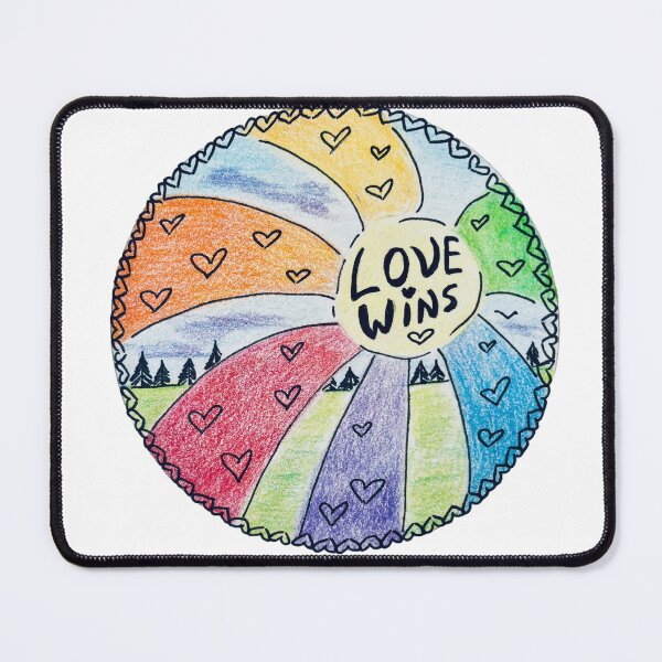Item preview, Original Drawing “Love Wins” - LGBTQIA Pride Art designed and sold by JamesDArting.