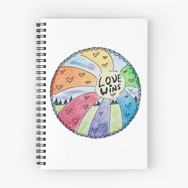 Item preview, Original Drawing “Love Wins” - LGBTQIA Pride Art designed and sold by JamesDArting.