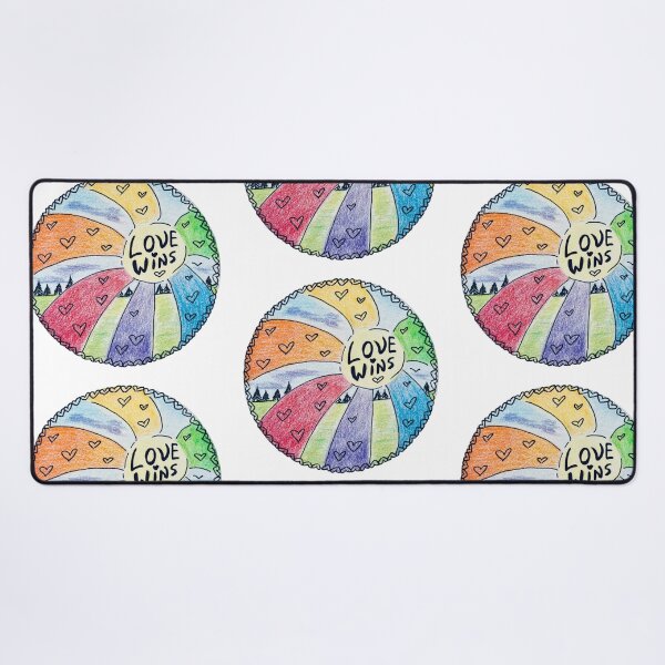 Item preview, Original Drawing “Love Wins” - LGBTQIA Pride Art designed and sold by JamesDArting.