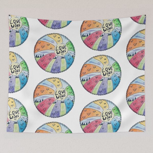 Item preview, Original Drawing “Love Wins” - LGBTQIA Pride Art designed and sold by JamesDArting.