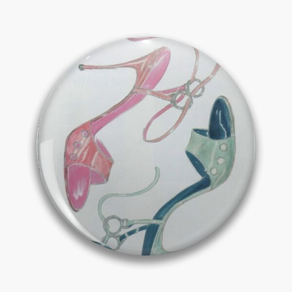 Item preview, Baby Blue Baby Pink Vintage Heel Shoe Advert designed and sold by ninetiestore.