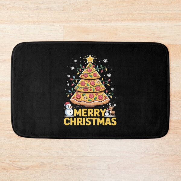 Item preview, Merry Christmas Pizza Christmas Tree Lights Xmas Men Boys  designed and sold by Belkisallen.
