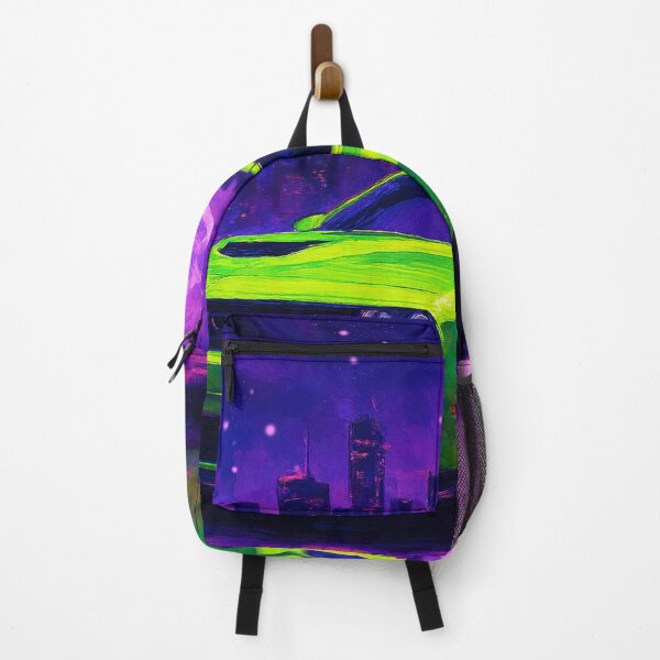 Item preview, Neon Green Car Under Purple Sky designed and sold by Joey Santiago.