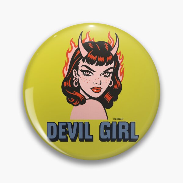Item preview, Retro Comic Devil Girl Sticker – Bold Vintage Pin-Up Illustration designed and sold by Skuzzle.