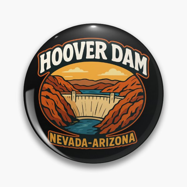 Item preview, Hoover Dam Nevada Arizona Retro Vintage designed and sold by TomFrontierArt.