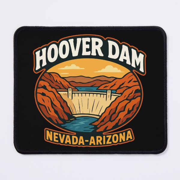 Item preview, Hoover Dam Nevada Arizona Retro Vintage designed and sold by TomFrontierArt.