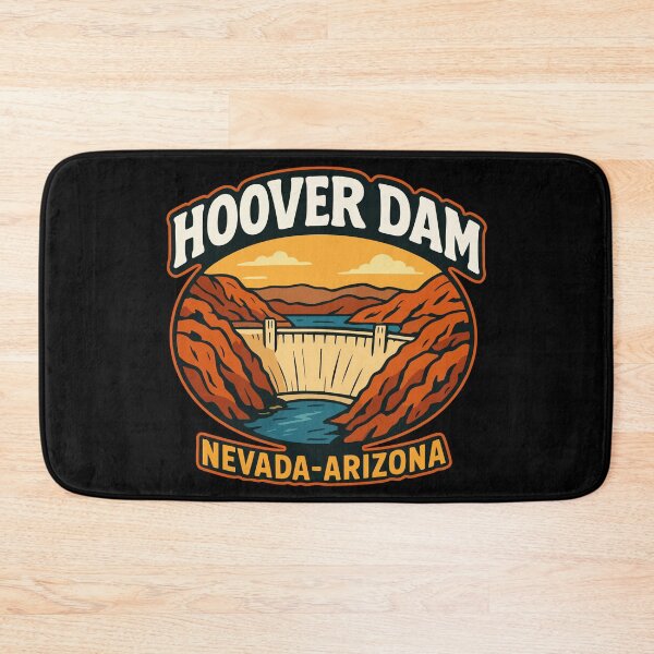 Item preview, Hoover Dam Nevada Arizona Retro Vintage designed and sold by TomFrontierArt.