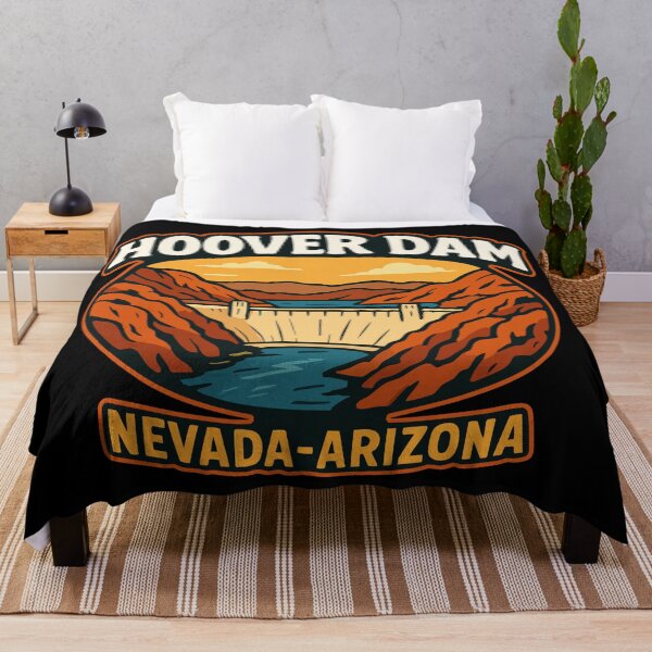 Item preview, Hoover Dam Nevada Arizona Retro Vintage designed and sold by TomFrontierArt.