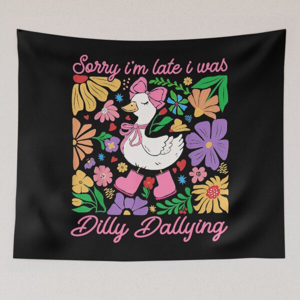 Item preview, Vintage Funny Late I'm I Dallying Was Classic Retro Sorry Saying Dilly designed and sold by PEDDAKAPRADEEP.