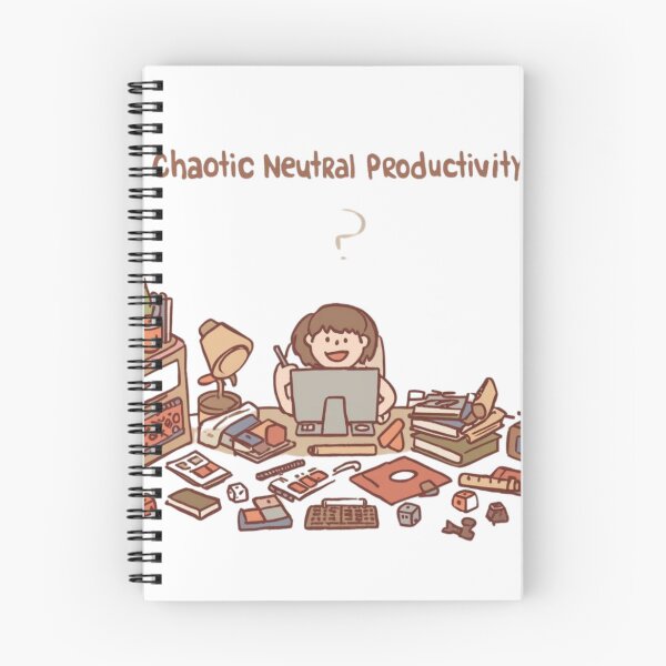 Item preview, Chaotic Neutral Productivity – Nerdy Work Chaos designed and sold by Low Key Revolt.