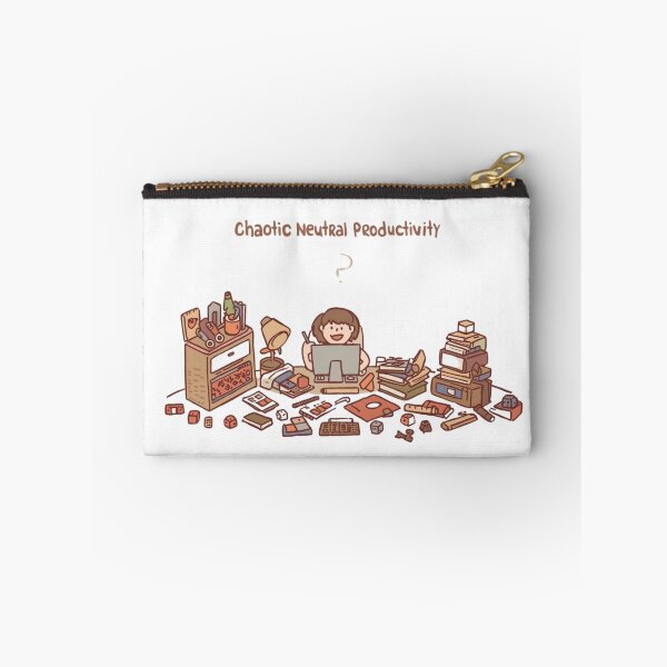 Item preview, Chaotic Neutral Productivity – Nerdy Work Chaos designed and sold by Low Key Revolt.
