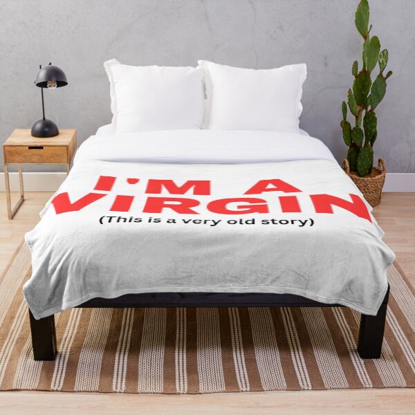 Item preview, "I'M A VIRGIN" (This is a very old story) designed and sold by Streetwear Clothing | Fit Life.