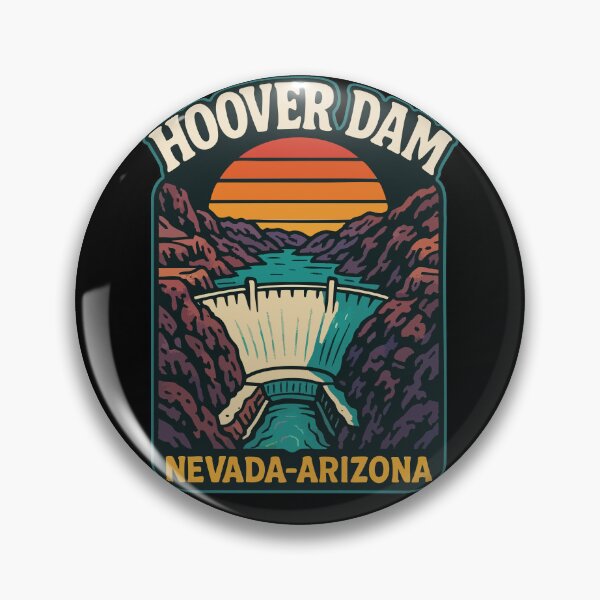 Item preview, Hoover Dam Nevada Arizona Retro Travel designed and sold by TomFrontierArt.