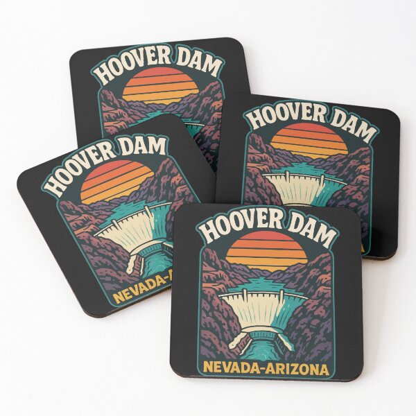 Item preview, Hoover Dam Nevada Arizona Retro Travel designed and sold by TomFrontierArt.