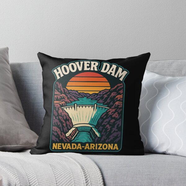 Item preview, Hoover Dam Nevada Arizona Retro Travel designed and sold by TomFrontierArt.