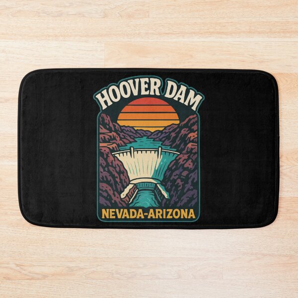 Item preview, Hoover Dam Nevada Arizona Retro Travel designed and sold by TomFrontierArt.
