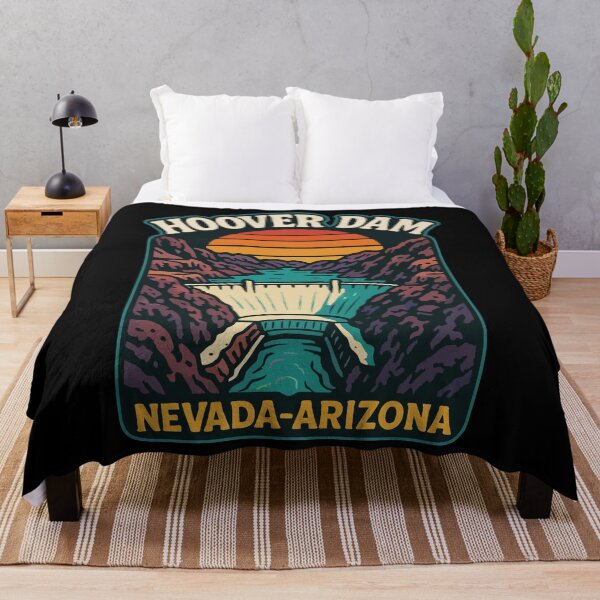 Item preview, Hoover Dam Nevada Arizona Retro Travel designed and sold by TomFrontierArt.