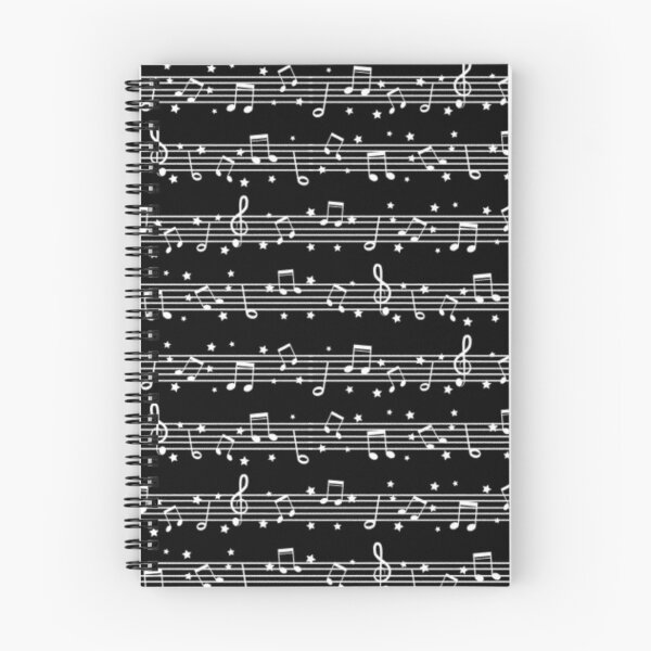 Item preview, Music Notes White on Black designed and sold by infinitetango.