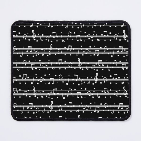 Item preview, Music Notes White on Black designed and sold by infinitetango.