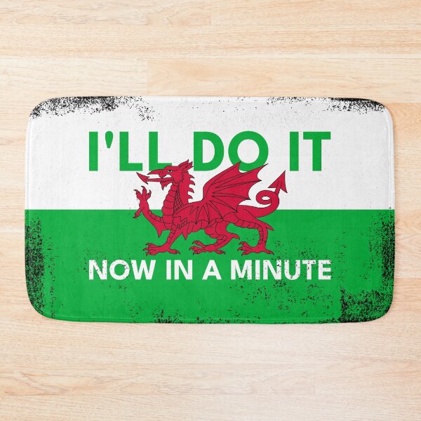 Item preview, Welsh Dragon Flag - Do It Now In A Minute (Vintage Style) designed and sold by Designs by Jesabee.