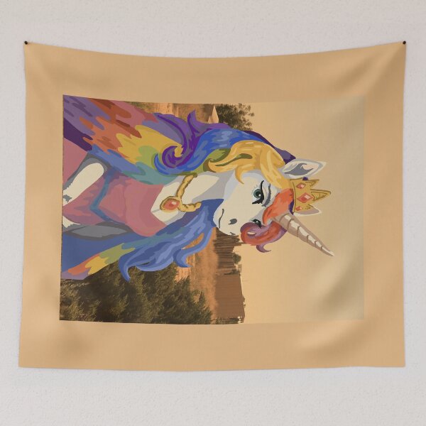 Item preview, Rainbow Unicorn Princess Thinks This Place is a Dump designed and sold by KlakkDrawsStuff.